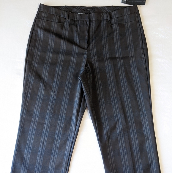 Worthington Modern Fit Straight Leg Trouser Pants with Stripes Women's Size 8 - Picture 7 of 11